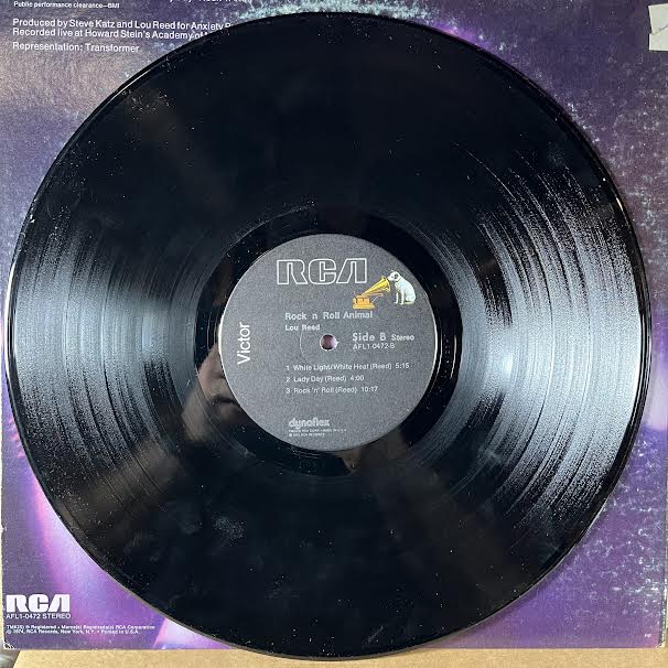 Lou Reed - Rock N Roll Animal (VINYL) | Excellent+ (EX+) Very Good Plus (VG+)