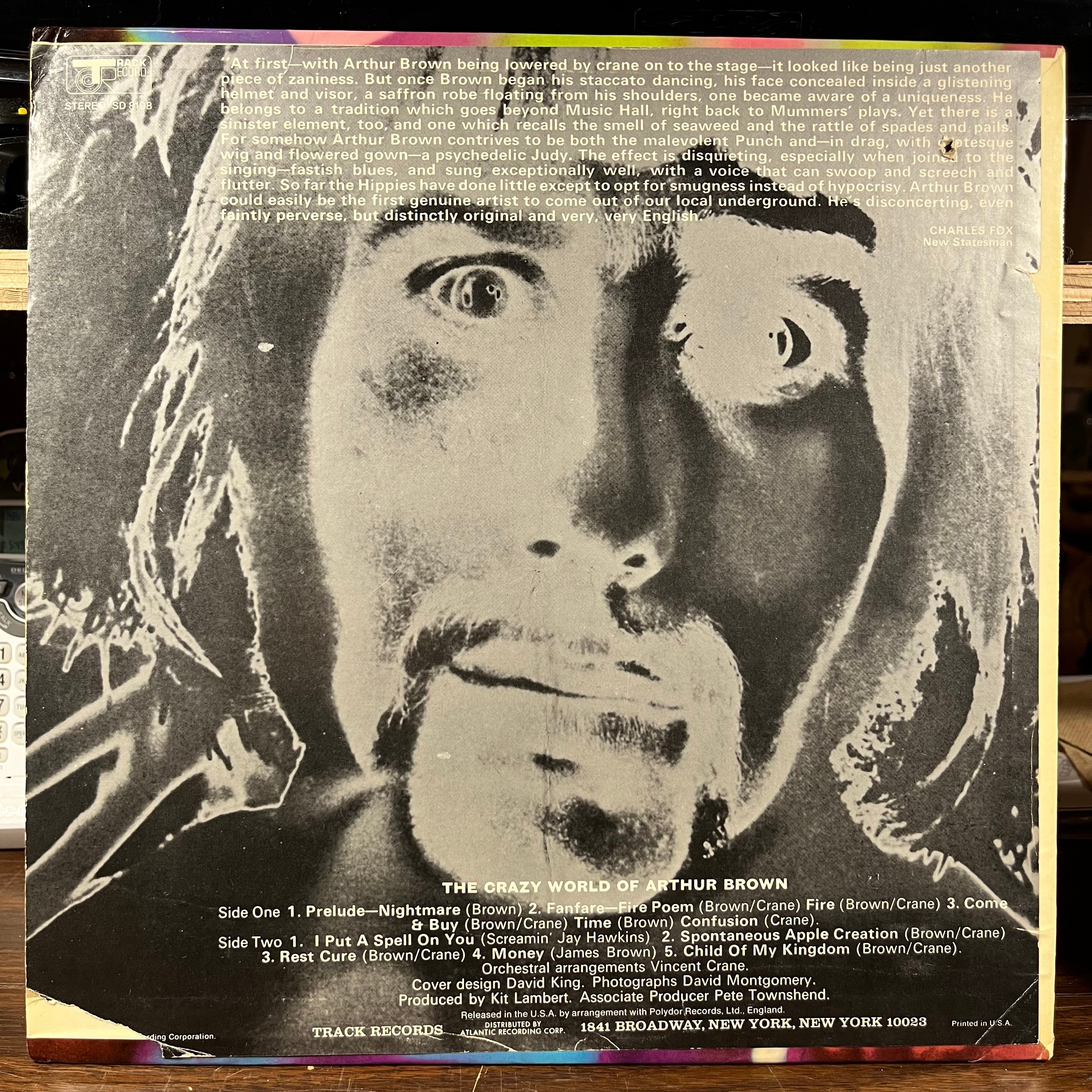 The Crazy World Of Arthur Brown - The Crazy World Of Arthur Brown (VINYL) | Excellent+ (EX+) Excellent+ (EX+)
