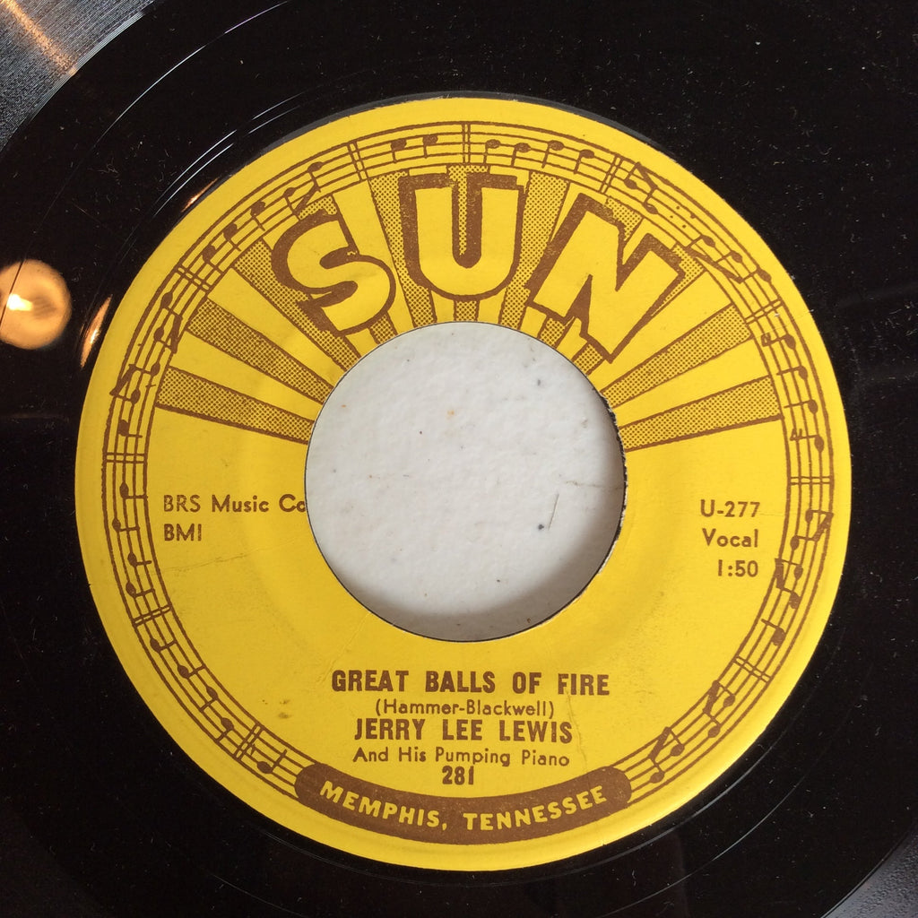 Jerry Lee Lewis - Great Balls Of Fire (7" VINYL) | Excellent+ (EX+) Excellent (EX)