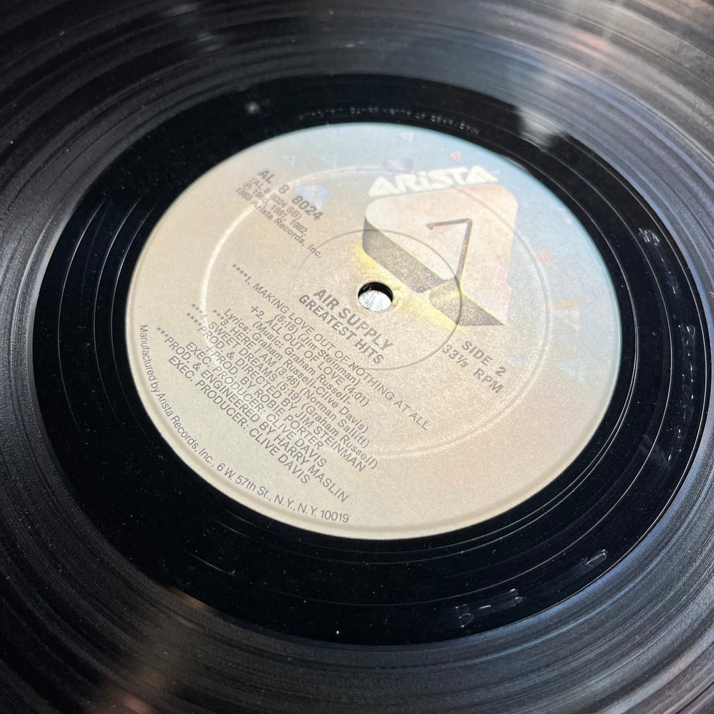 Air Supply - Greatest Hits (LP) | Excellent+ (EX+) Near Mint (NM)