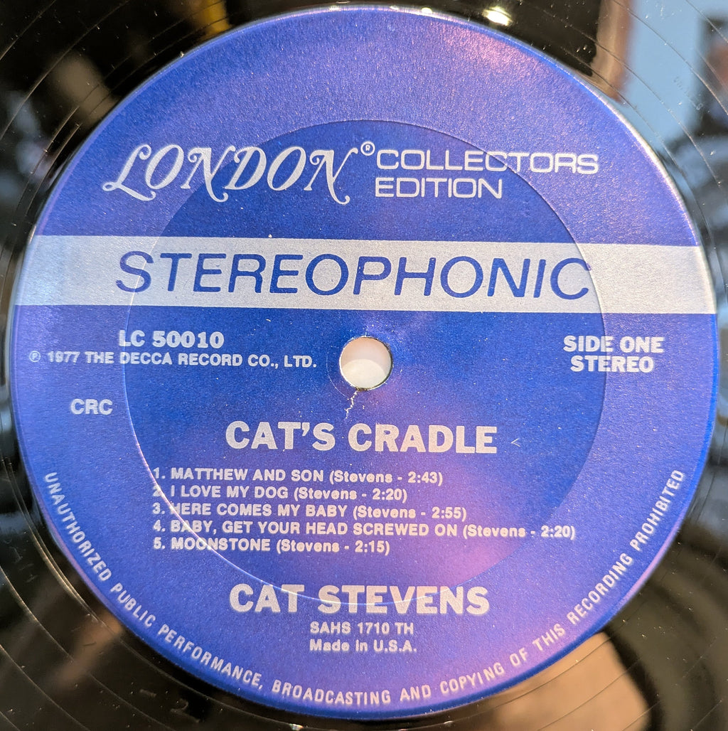 Cat Stevens - Cat's Cradle (VINYL) | Excellent+ (EX+) Very Good Plus (VG+)