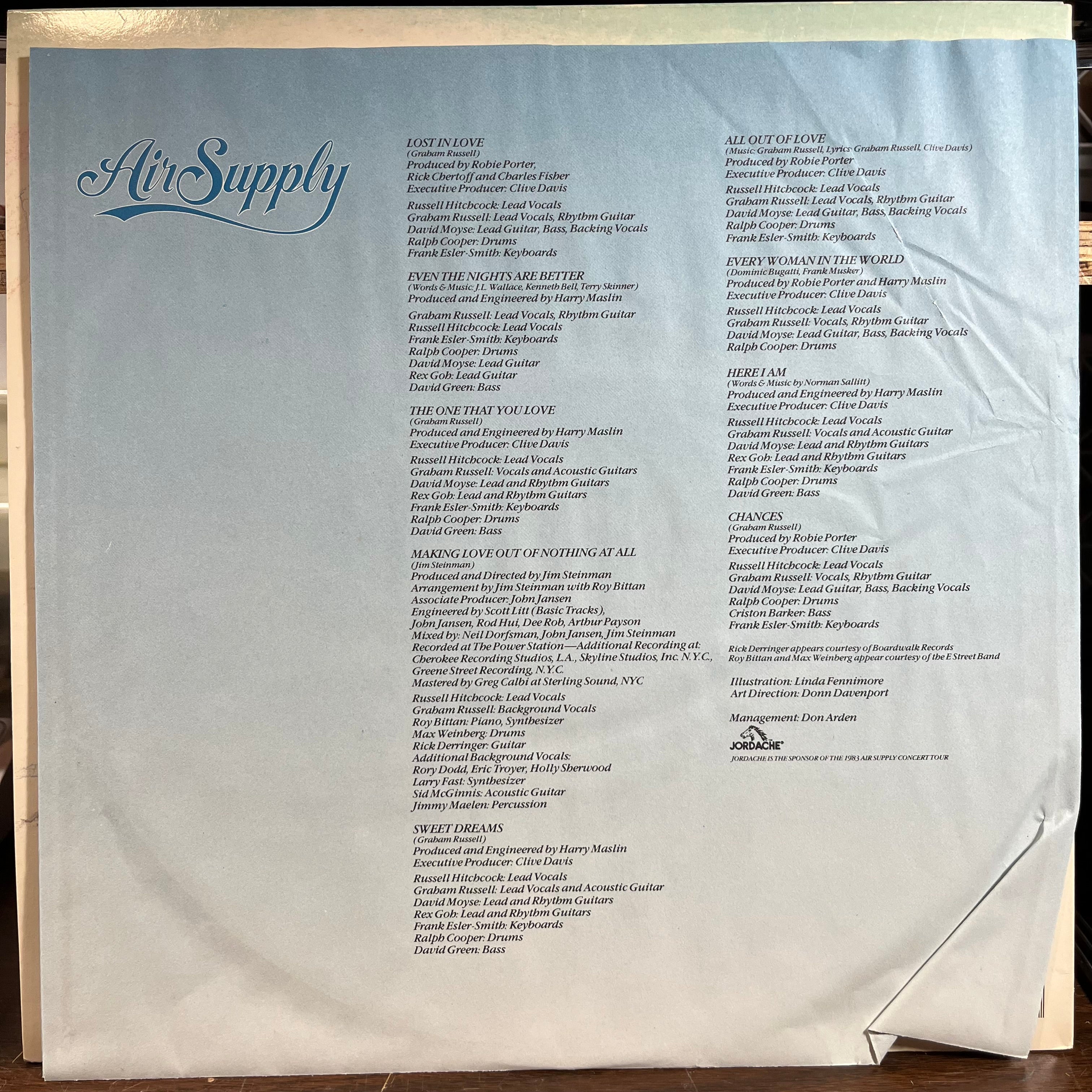Air Supply - Greatest Hits (LP) | Excellent+ (EX+) Near Mint (NM)