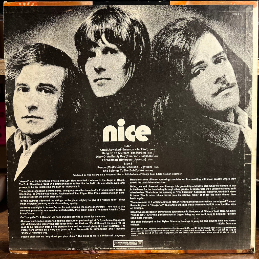 The Nice - Nice (VINYL) | Excellent+ (EX+) Excellent (EX)