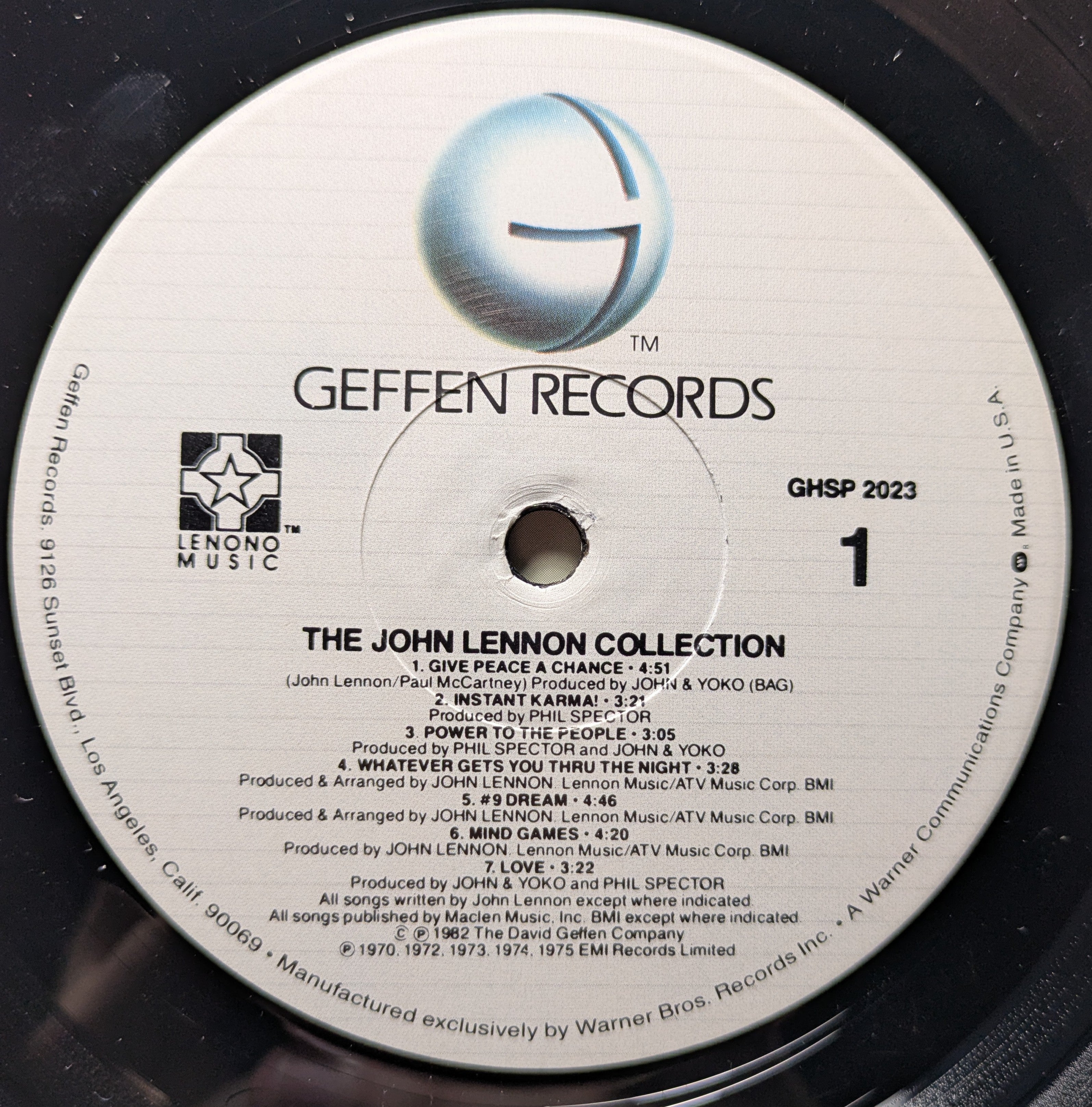 John Lennon - The John Lennon Collection (VINYL) | Excellent+ (EX+) Excellent (EX)