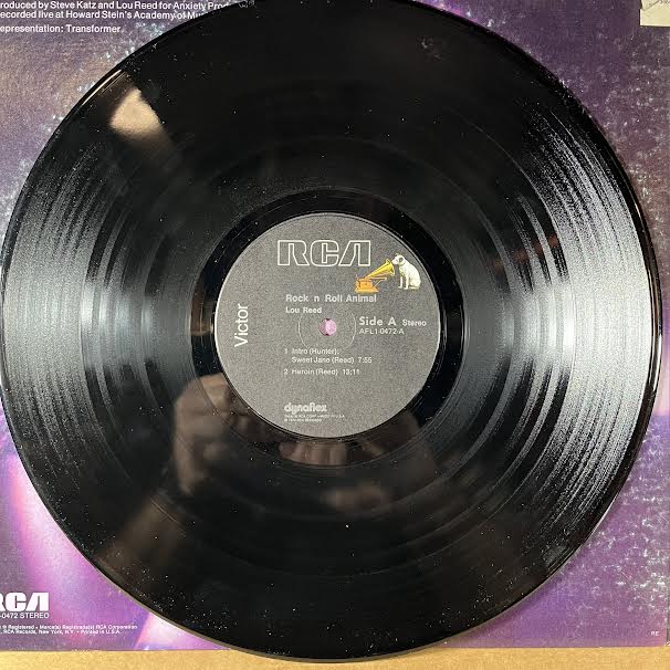 Lou Reed - Rock N Roll Animal (VINYL) | Excellent+ (EX+) Very Good Plus (VG+)