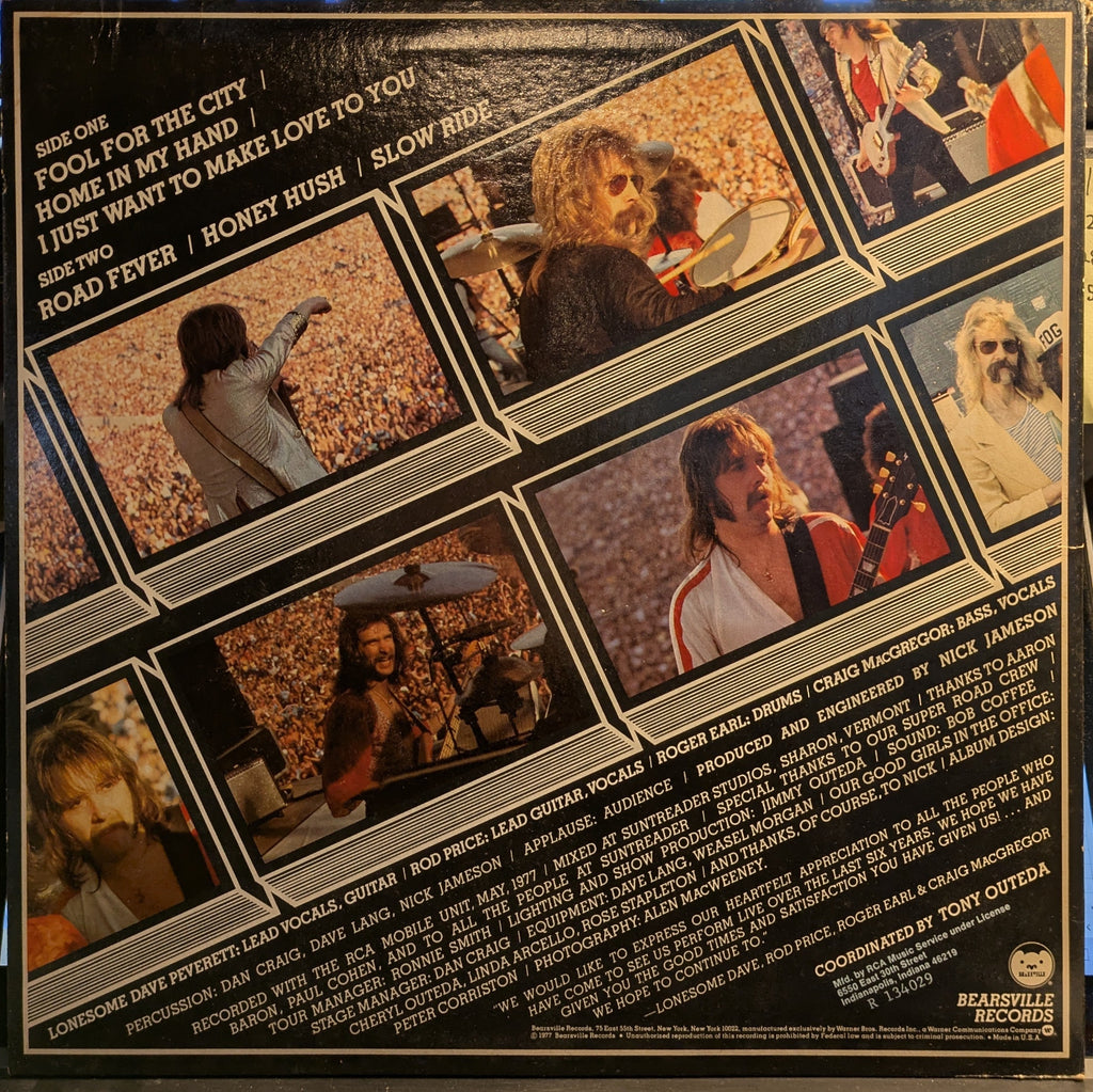 Foghat - Live (VINYL) | Excellent+ (EX+) Excellent+ (EX+)