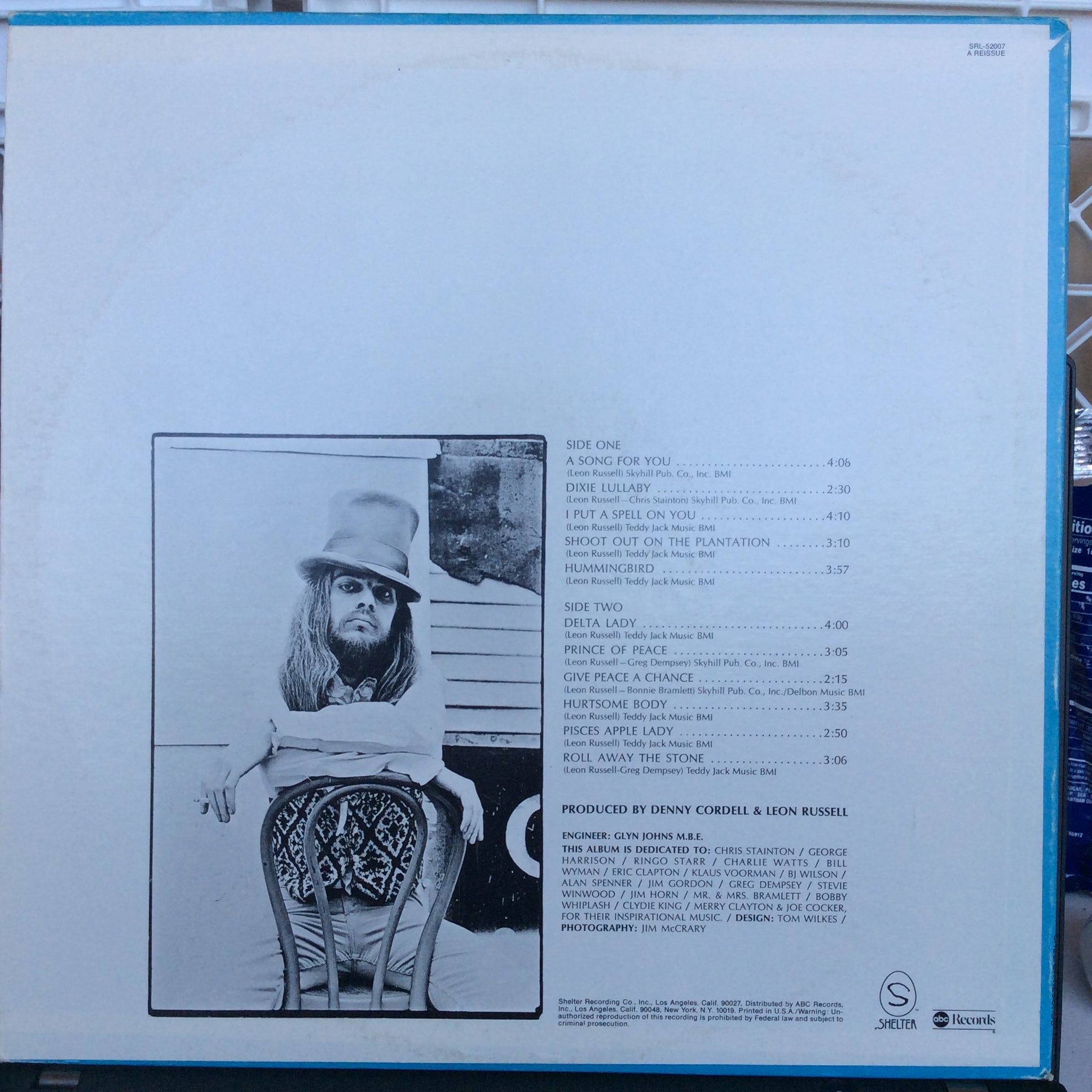 Leon Russell - Leon Russell (VINYL) | Excellent+ (EX+) Excellent (EX)