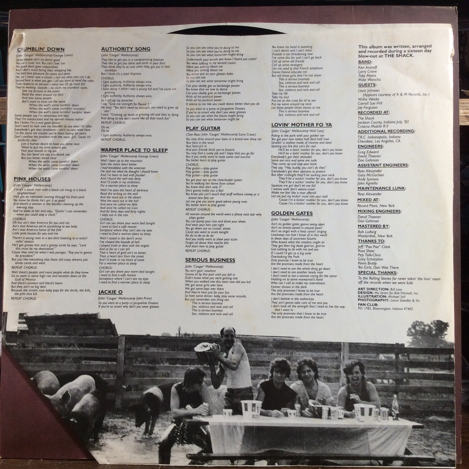 John Cougar Mellencamp - Uh-Huh (VINYL) | Excellent+ (EX+) Near Mint (NM)