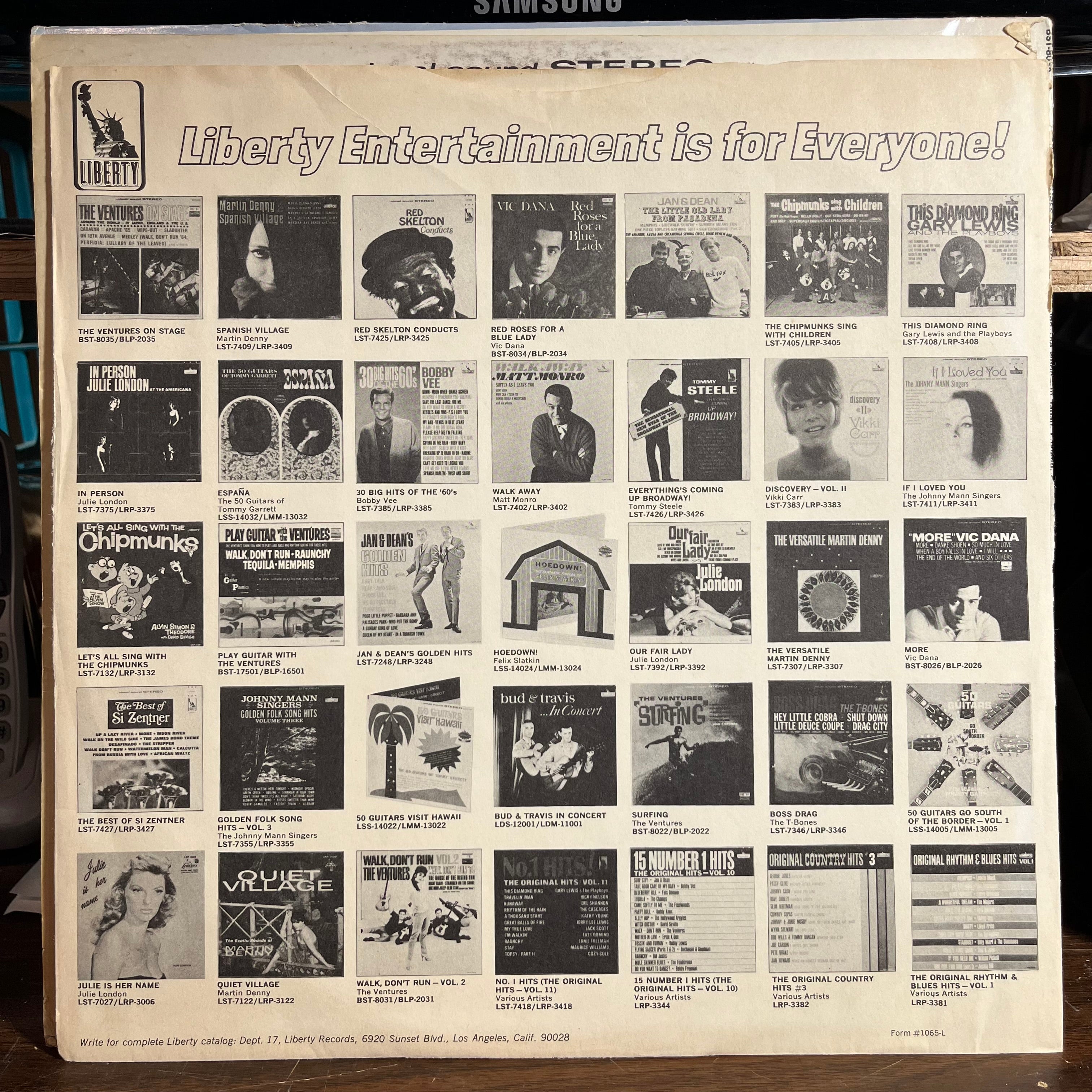 The Ventures - On Stage (VINYL) | Excellent+ (EX+) Very Good Plus (VG+)