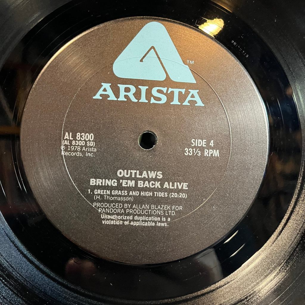 Outlaws - Bring It Back Alive (VINYL) | Excellent+ (EX+) Very Good Plus (VG+)