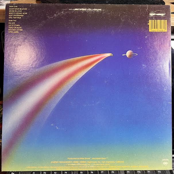 Journey - Escape (VINYL) | Excellent+ (EX+) Very Good Plus (VG+)