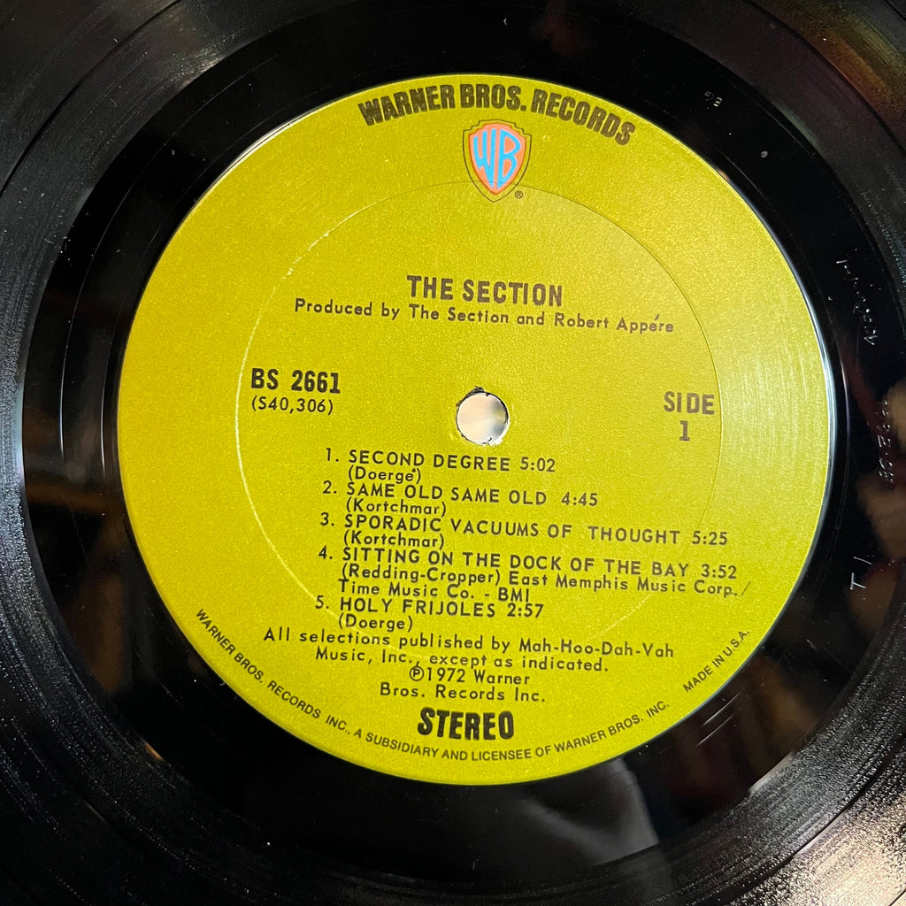 The Section - The Section (VINYL) | Excellent+ (EX+) Near Mint (NM)
