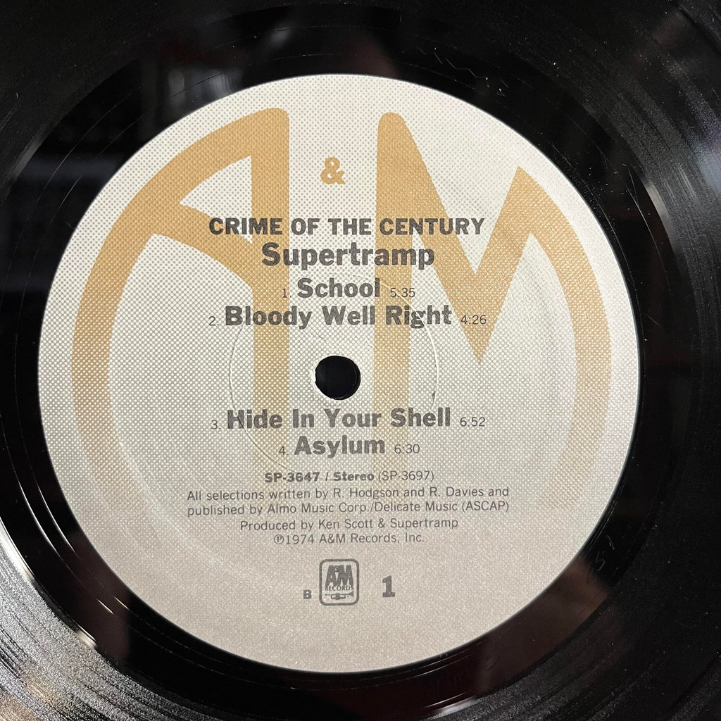 Supertramp - Crime Of The Century *ELECTROSOUND* | Excellent (EX) Excellent (EX)
