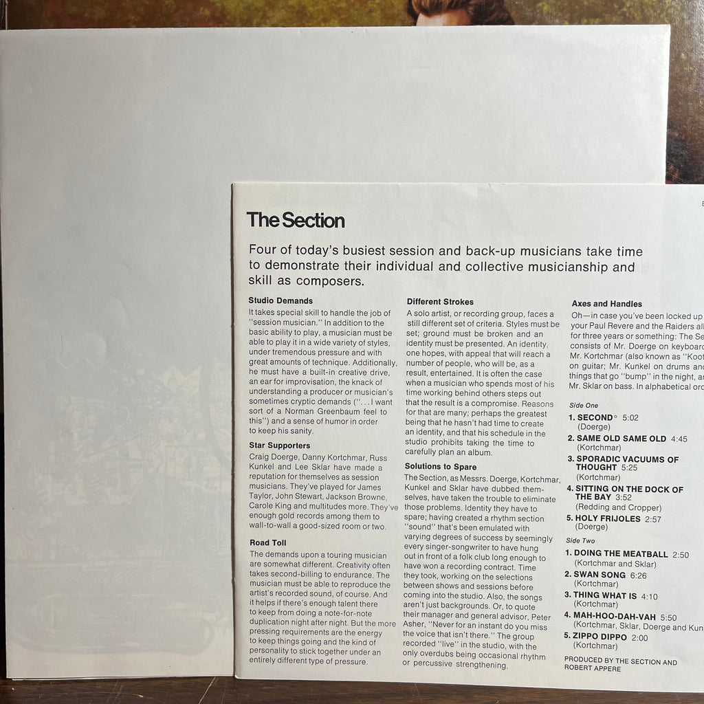 The Section - The Section (VINYL) | Excellent+ (EX+) Near Mint (NM)