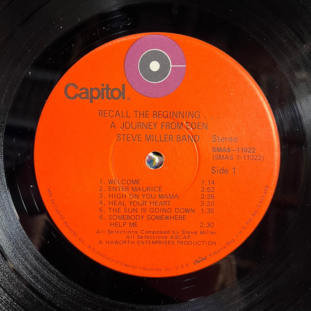 Steve Miller Band - Recall The Beginning...A Journey From Eden | Excellent (EX) Excellent (EX)