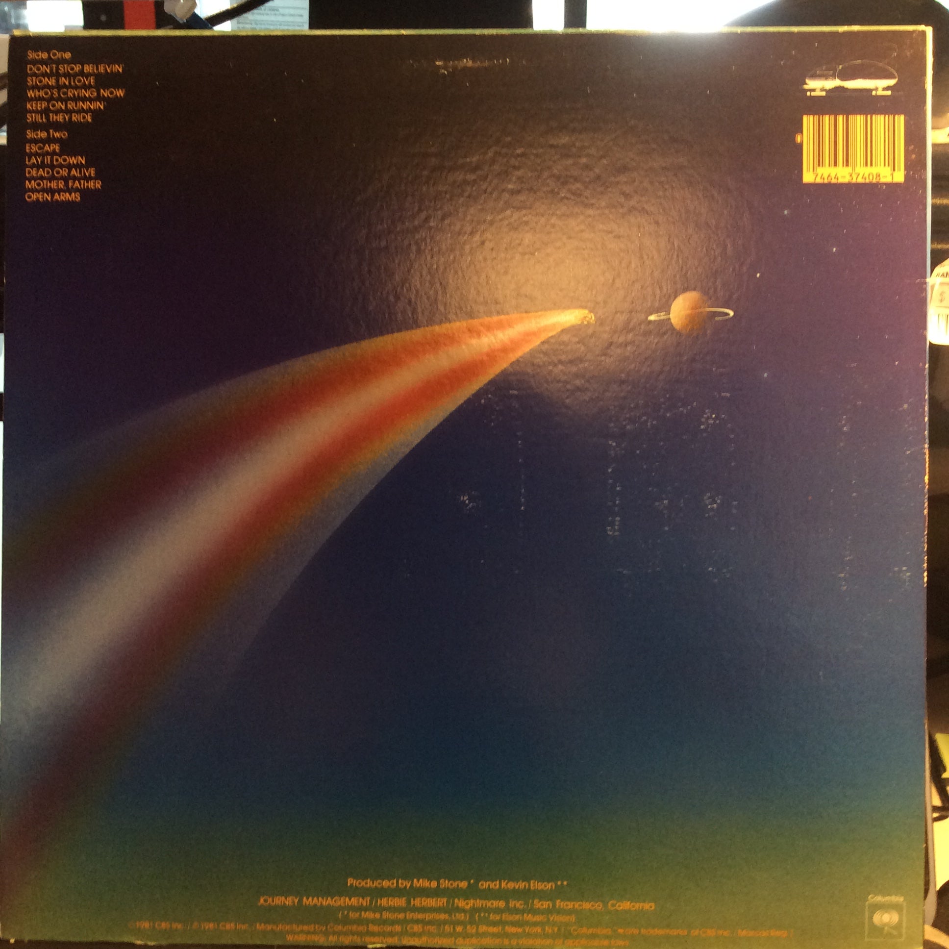 Journey - Escape (VINYL) | Excellent+ (EX+) Excellent+ (EX+)