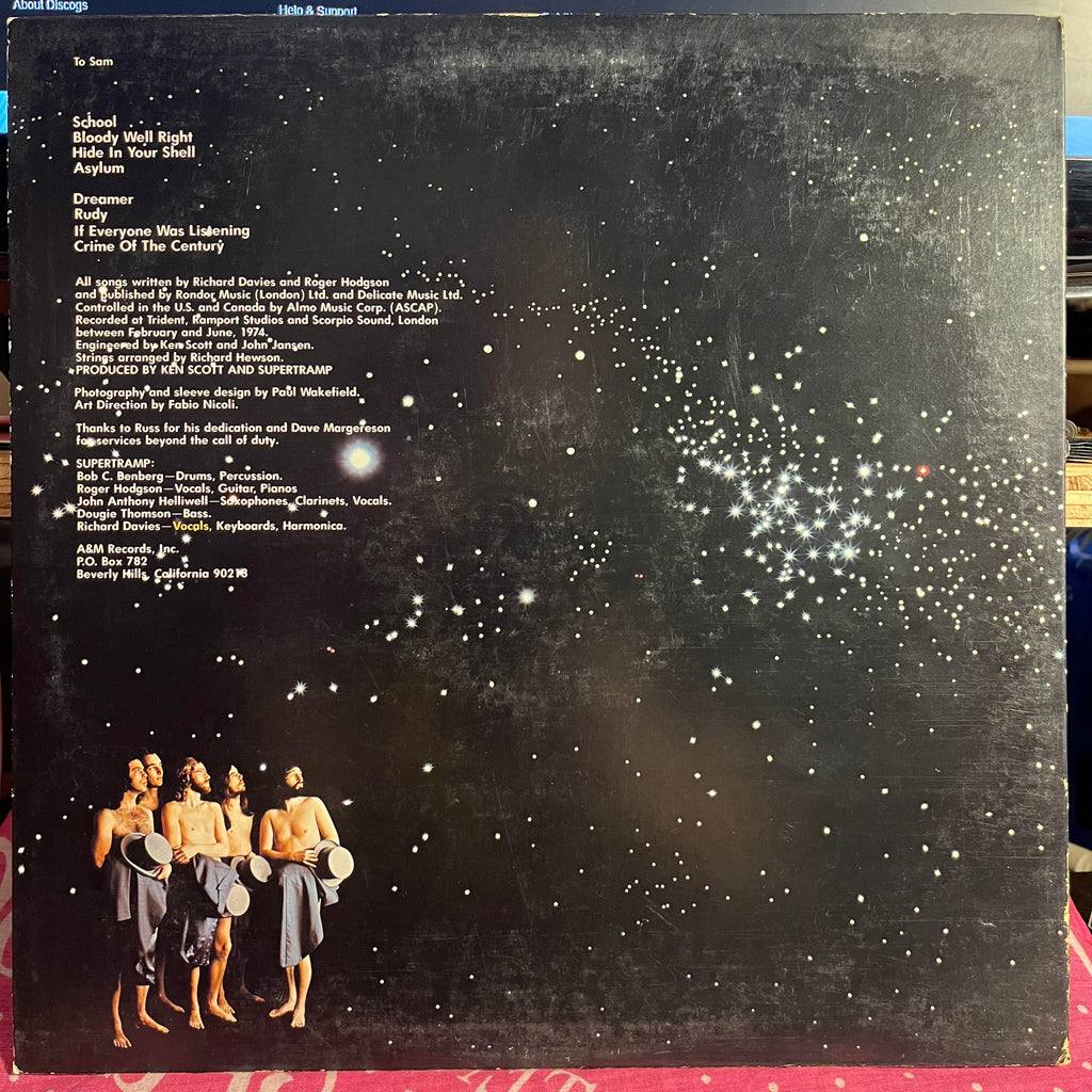 Supertramp - Crime Of The Century *ELECTROSOUND* | Excellent (EX) Excellent (EX)