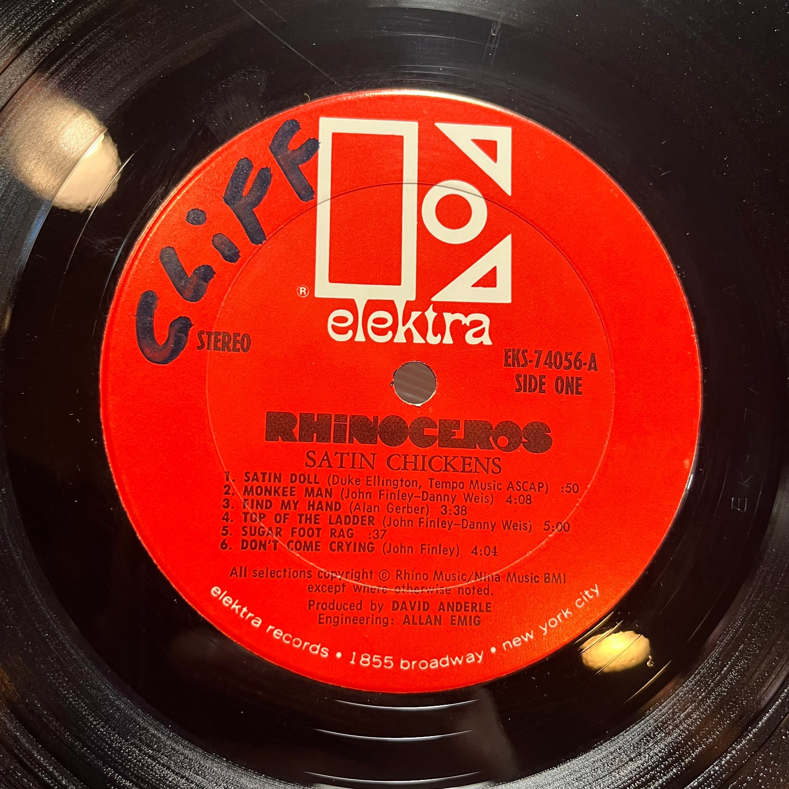 Rhinoceros (2) - Satin Chickens (VINYL) | Excellent+ (EX+) Very Good (VG)
