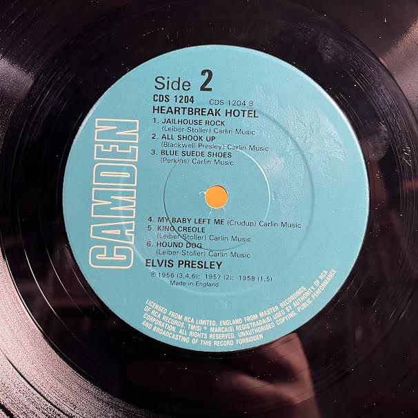Elvis Presley - Heartbreak Hotel (VINYL - UK) | Excellent+ (EX+) Excellent (EX)