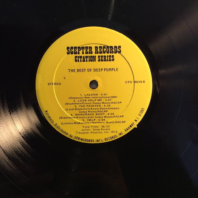 Deep Purple - The Best Of Deep Purple (VINYL) | Excellent+ (EX+) Very Good Plus (VG+)