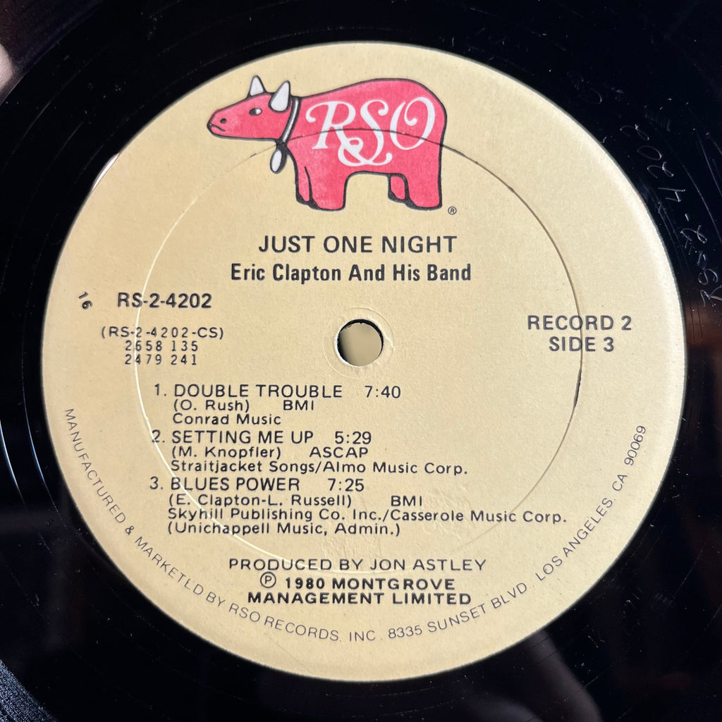 Eric Clapton - Just One Night (2xVINYL) | Excellent+ (EX+) Very Good Plus Plus (VG++)
