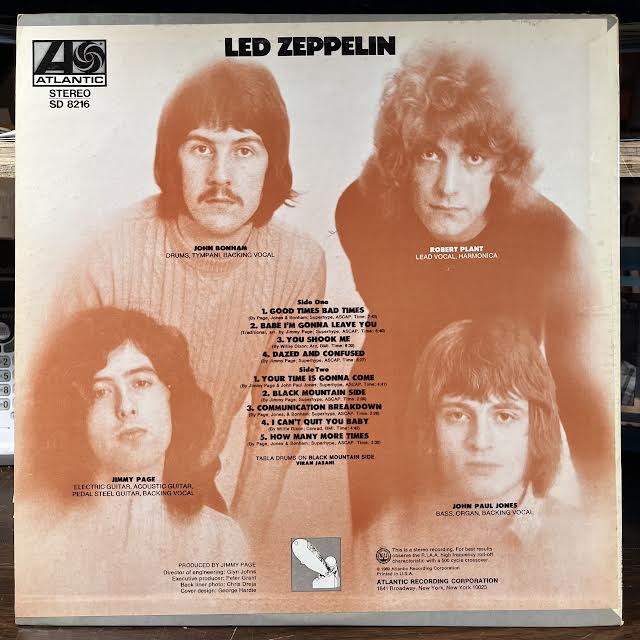 Led Zeppelin - Led Zeppelin (VINYL) | Excellent+ (EX+) Very Good Plus Plus (VG++)