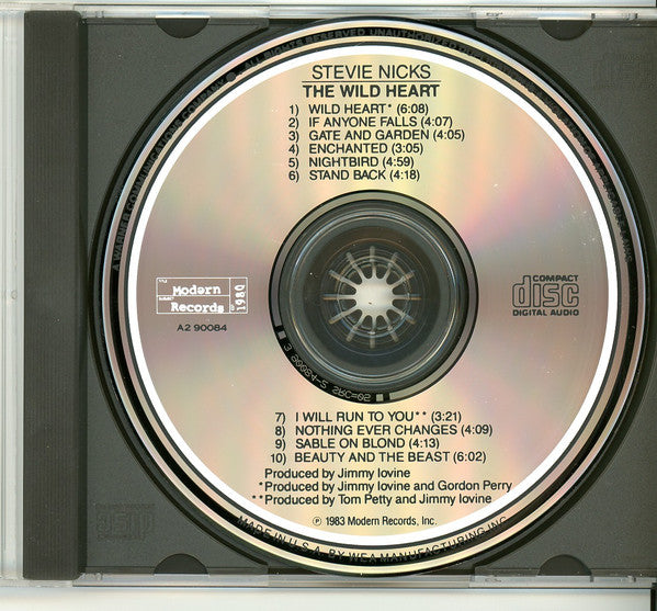 Stevie Nicks - The Wild Heart (CD) | Excellent+ (EX+) Excellent (EX)