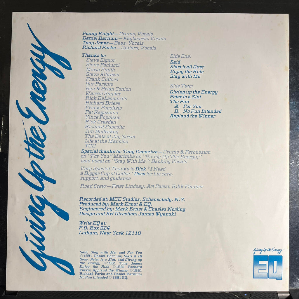 EQ (22) - Giving Up The Energy | Excellent (EX) Near Mint (NM)