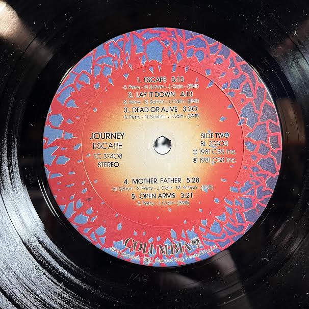 Journey - Escape (VINYL) | Excellent+ (EX+) Very Good Plus (VG+)