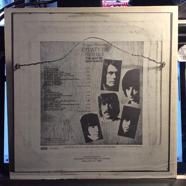 Deep Purple - The Best Of Deep Purple (VINYL) | Excellent+ (EX+) Very Good Plus (VG+)