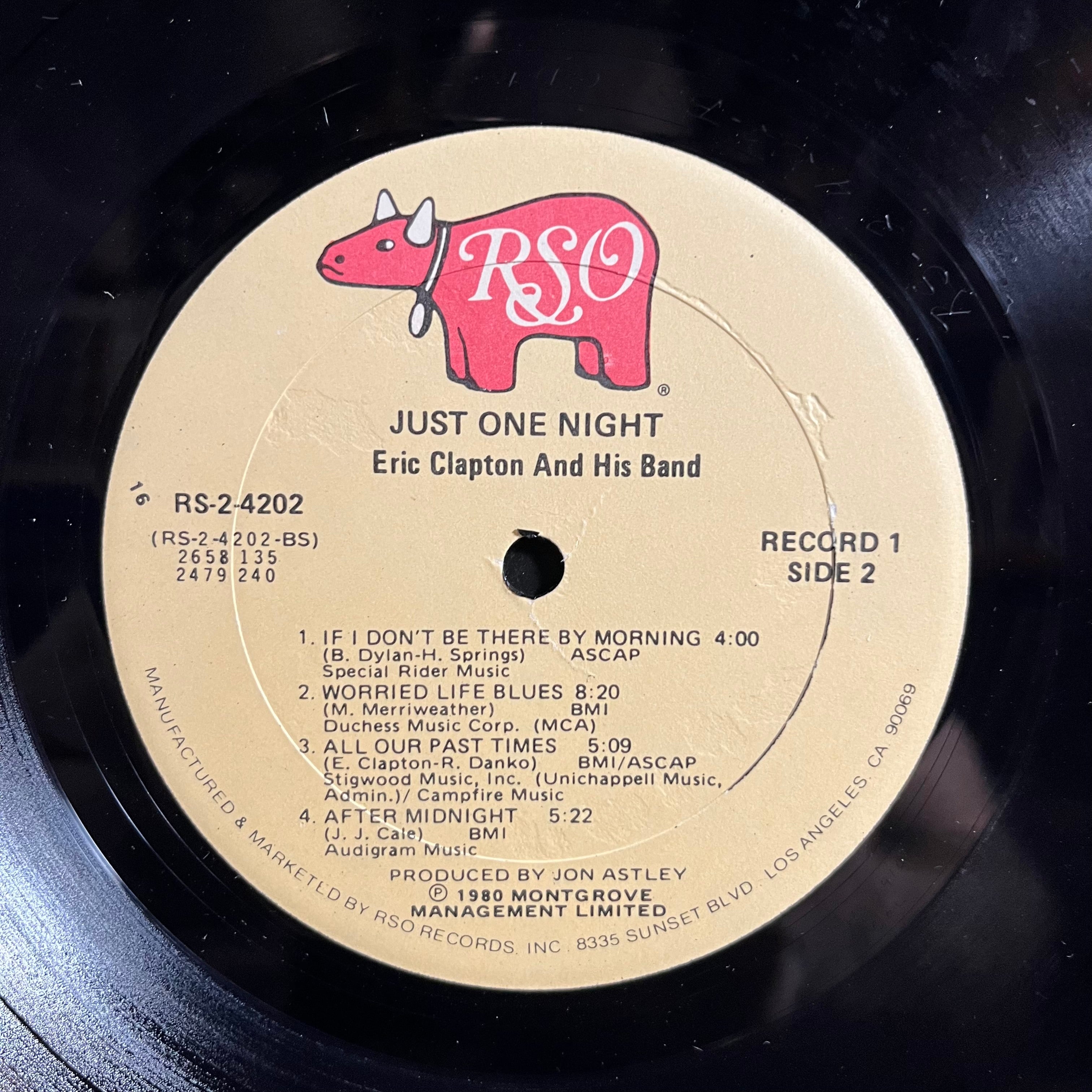 Eric Clapton - Just One Night (2xVINYL) | Excellent+ (EX+) Very Good Plus Plus (VG++)