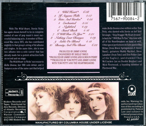 Stevie Nicks - The Wild Heart (CD) | Excellent+ (EX+) Excellent (EX)