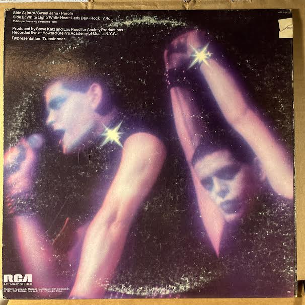 Lou Reed - Rock N Roll Animal (VINYL) | Excellent+ (EX+) Very Good Plus (VG+)