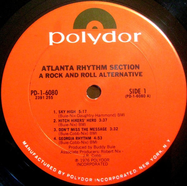 Atlanta Rhythm Section - A Rock And Roll Alternative (VINYL) | Excellent+ (EX+) Excellent (EX)