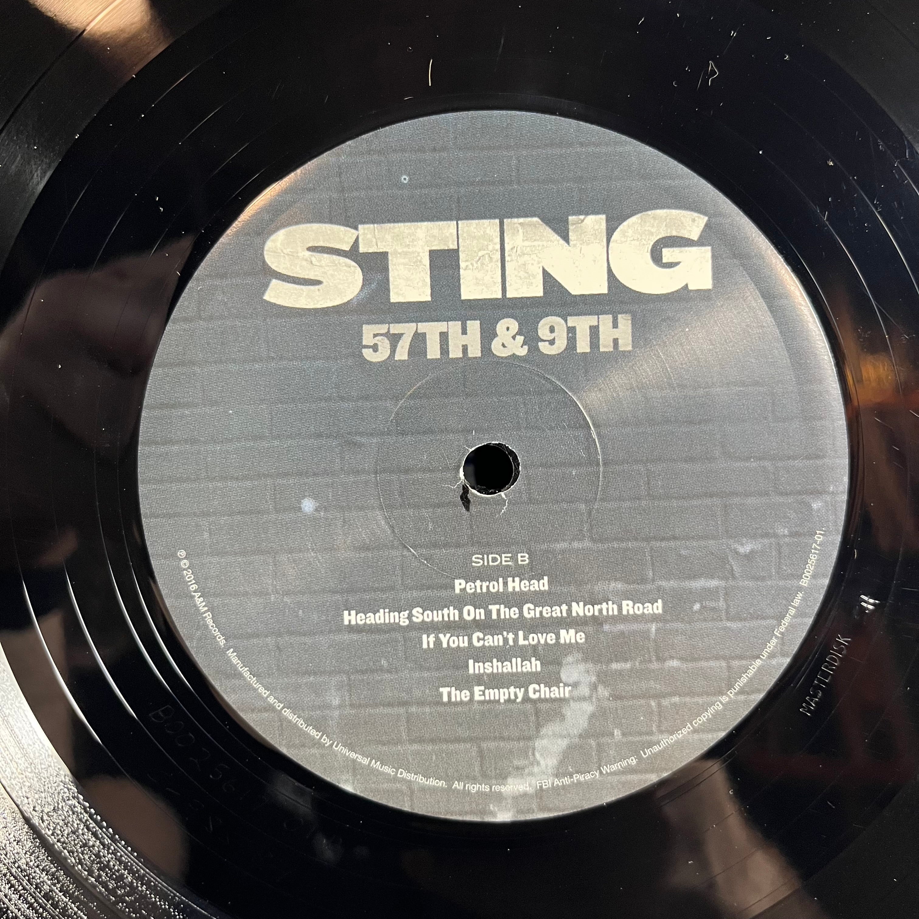 Sting - 57th & 9th (VINYL) | Excellent+ (EX+) Near Mint- (NM-)