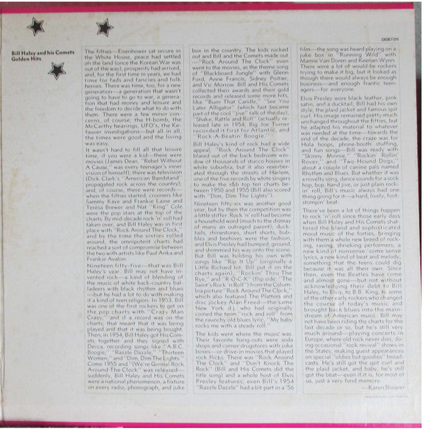 Bill Haley And His Comets - Golden Hits *CLUB EDITION* | Excellent (EX) Near Mint (NM)