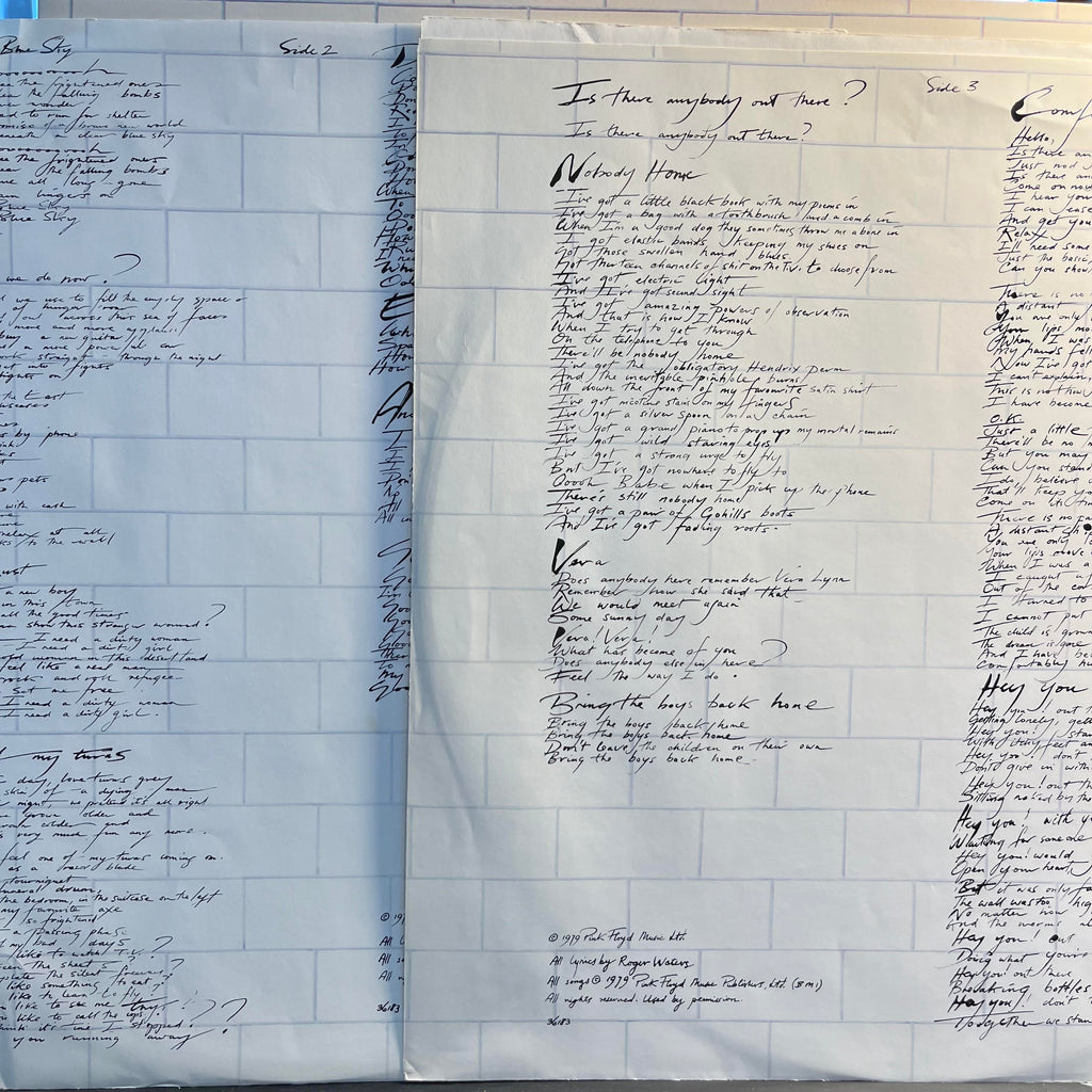 Pink Floyd - The Wall | Excellent (EX) Near Mint (NM)