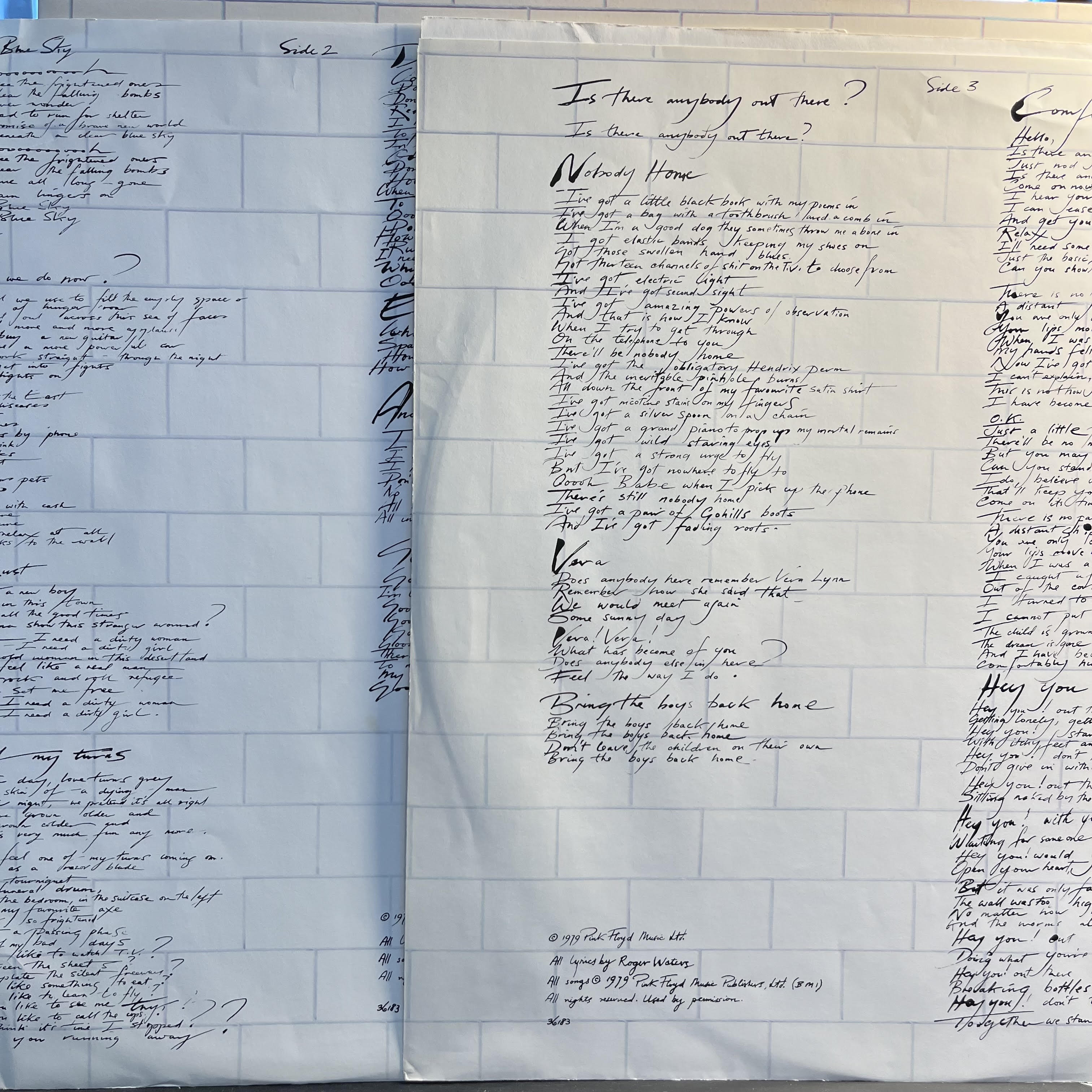 Pink Floyd - The Wall | Excellent (EX) Near Mint (NM)