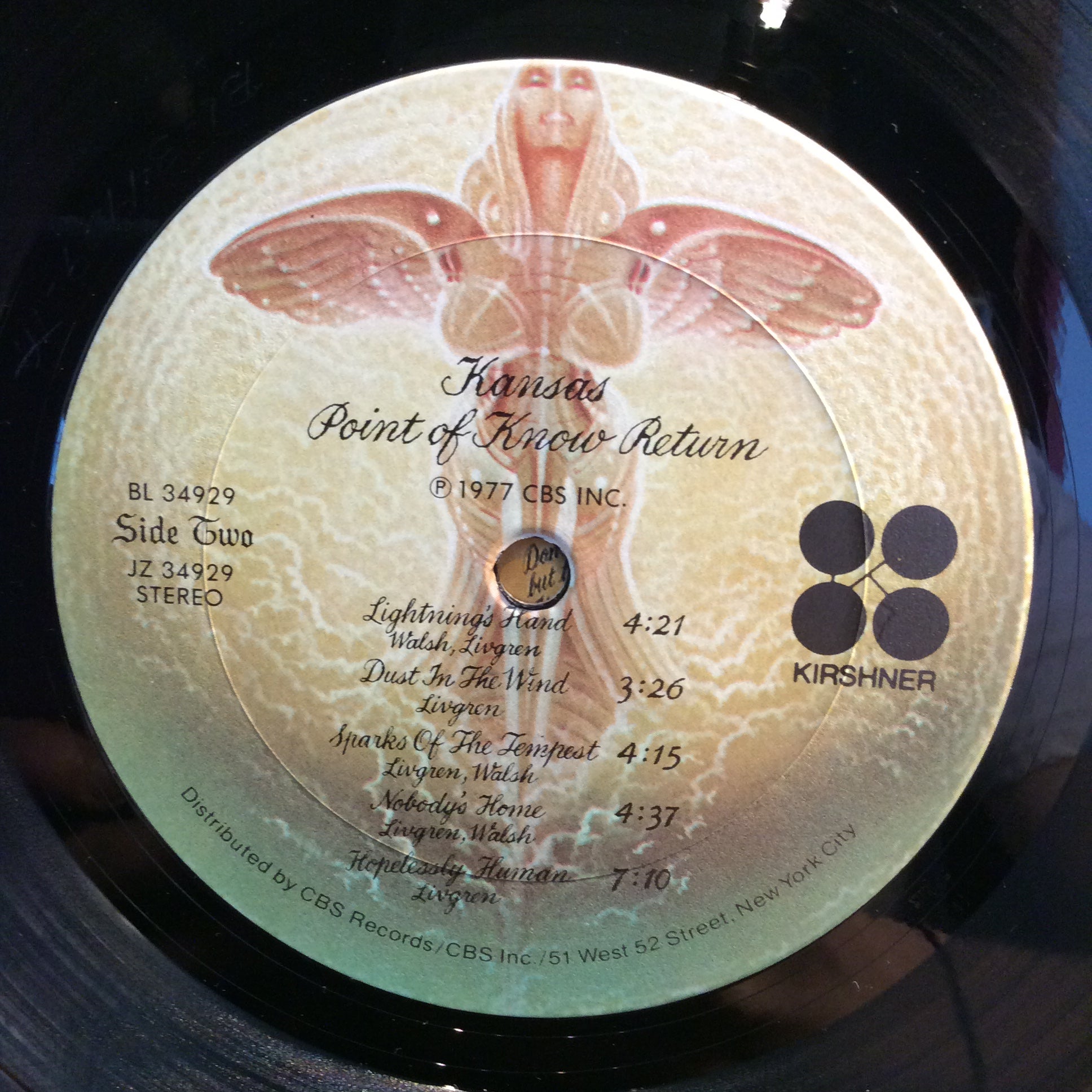 Kansas (2) - Point Of Know Return (VINYL) | Excellent (EX) Near Mint- (NM-)