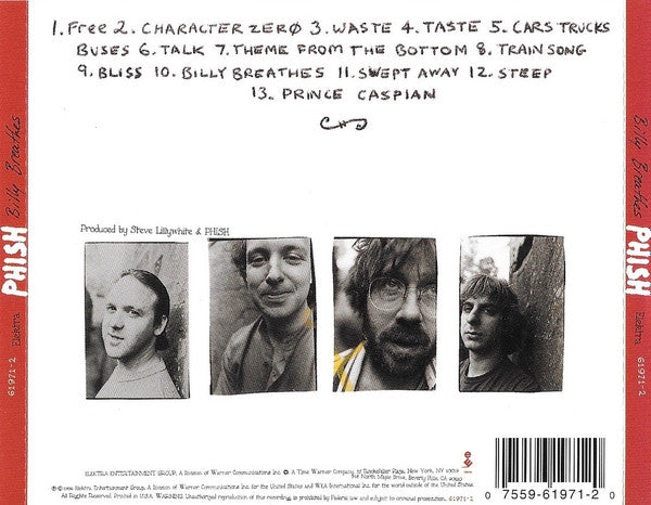 Phish - Billy Breathes (CD) | Excellent (EX) Near Mint (NM)