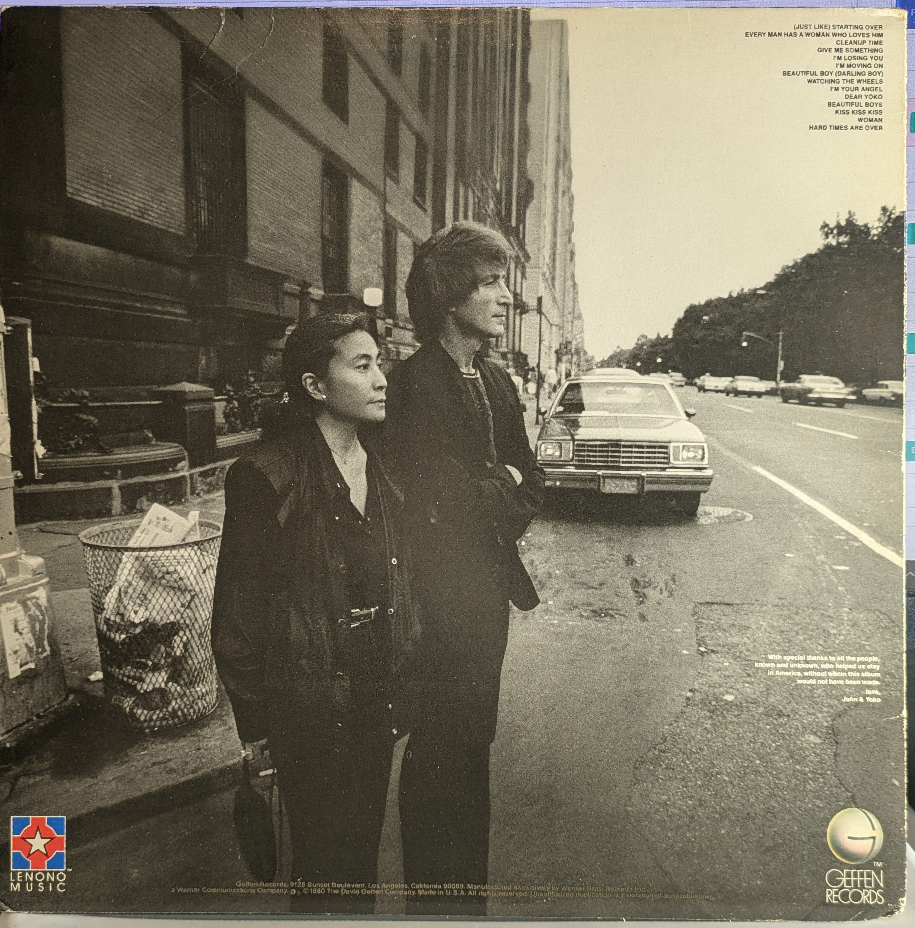 John Lennon & Yoko Ono - Double Fantasy (VINYL) | Excellent (EX) Very Good Plus (VG+)