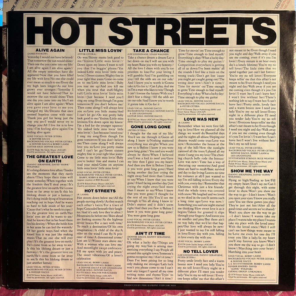 Chicago (2) - Hot Streets | Excellent (EX) Excellent (EX)