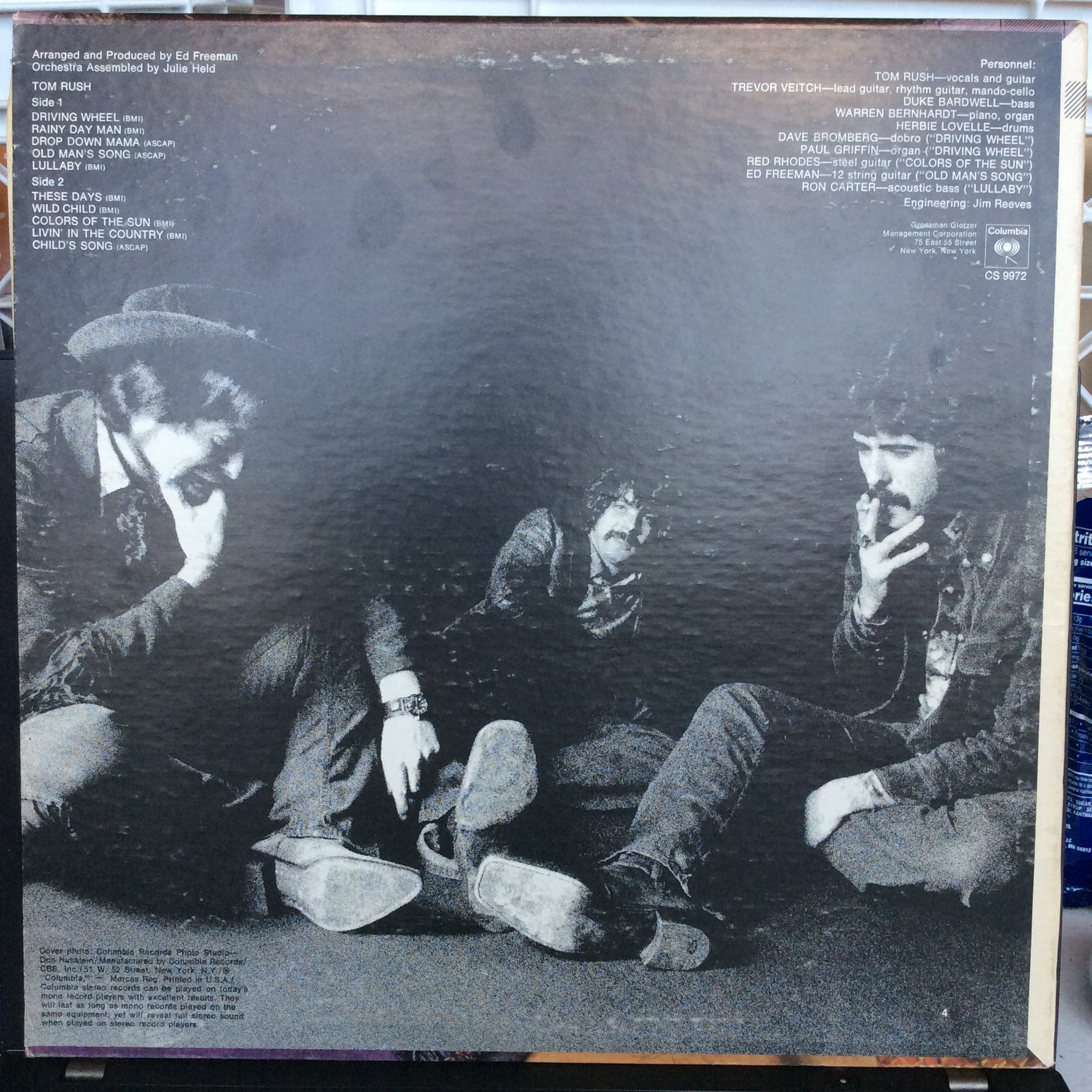 Tom Rush - Tom Rush (VINYL) | Excellent (EX) Very Good Plus (VG+)