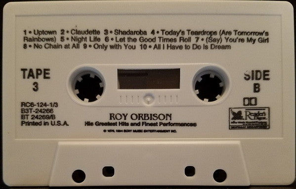His Greatest Hits And Finest Performances (3x CASSETTE) | Excellent (EX) Excellent (EX)