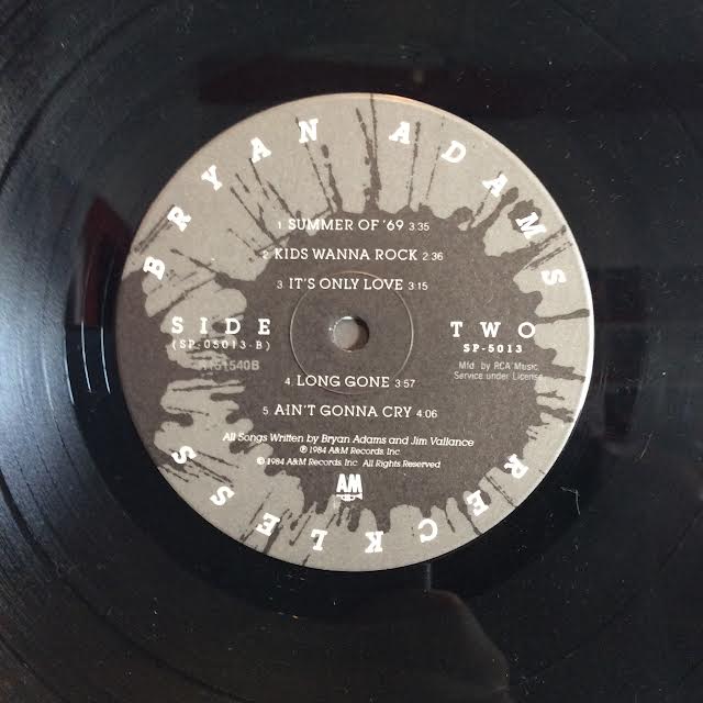 Bryan Adams - Reckless (VINYL) | Excellent (EX) Excellent (EX)