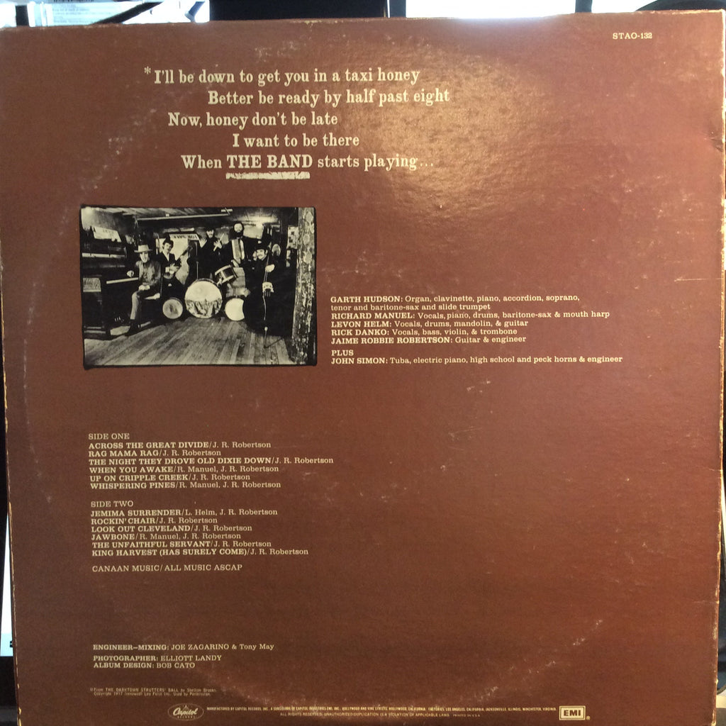 The Band - The Band (VINYL) | Excellent (EX) Very Good Plus (VG+)