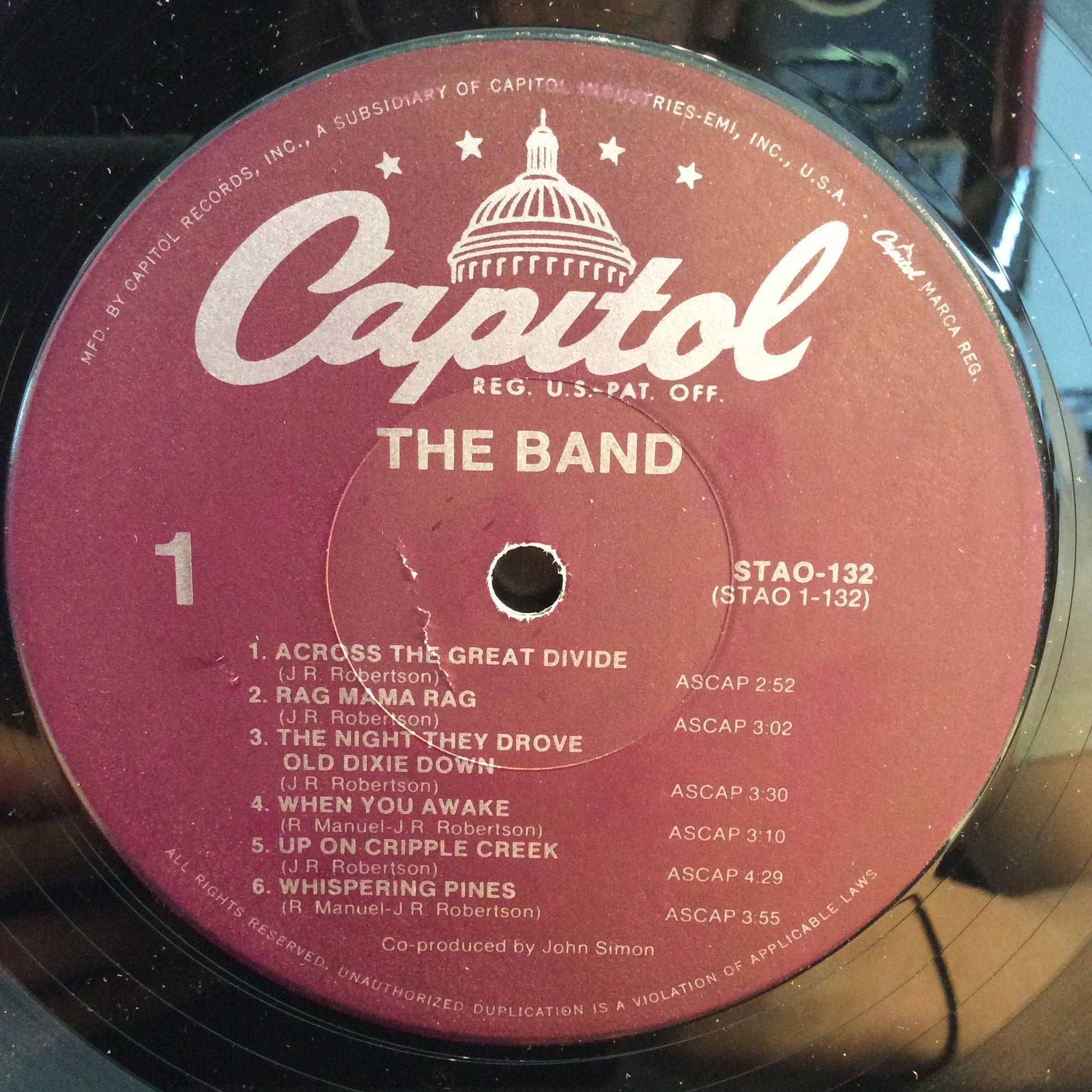 The Band - The Band (VINYL) | Excellent (EX) Very Good Plus (VG+)