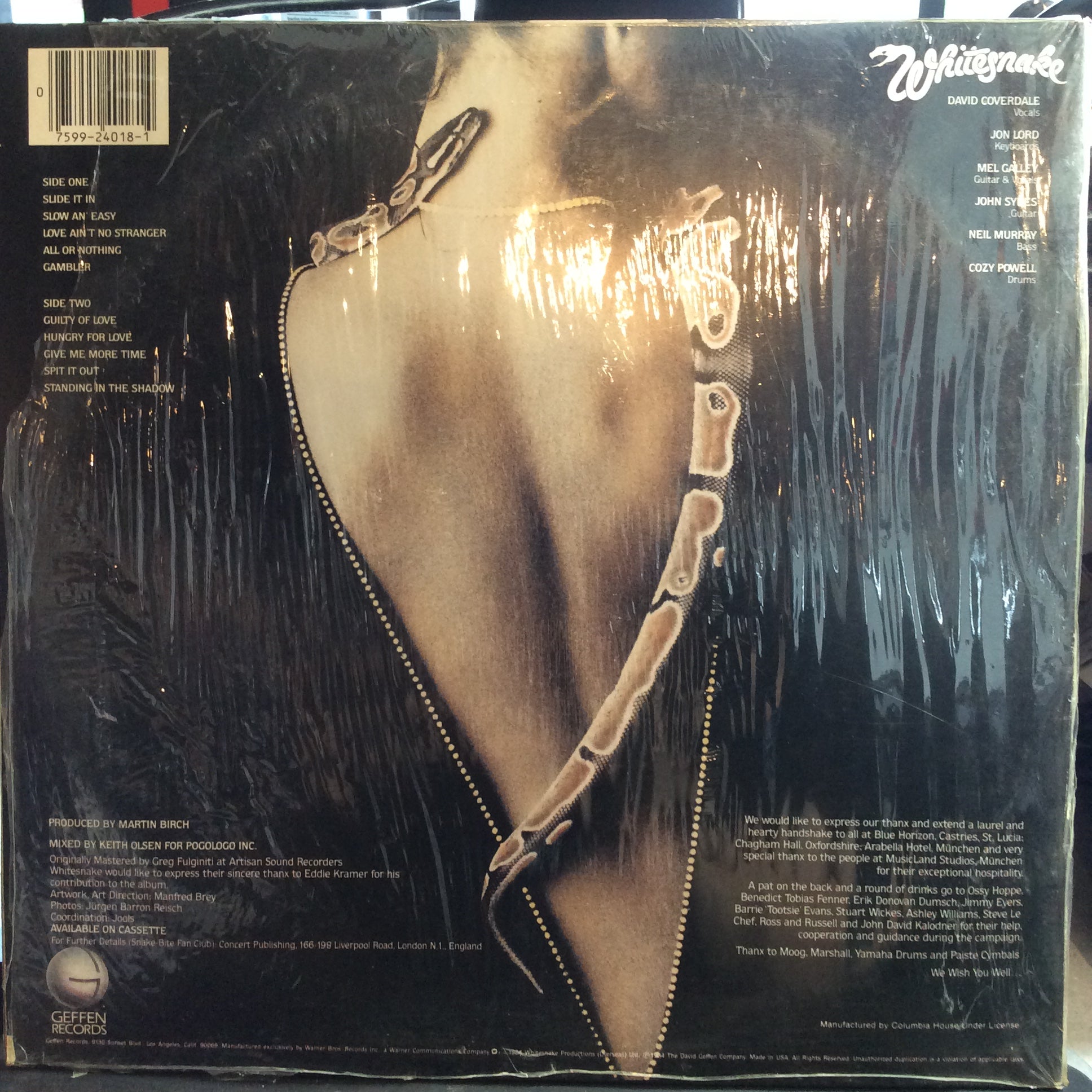Whitesnake - Slide It In (VINYL) | Excellent (EX) Excellent (EX)