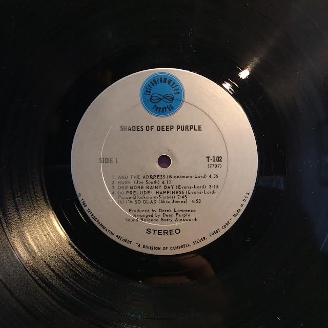 Deep Purple - Shades Of Deep Purple (VINYL) | Excellent (EX) Very Good Plus (VG+)