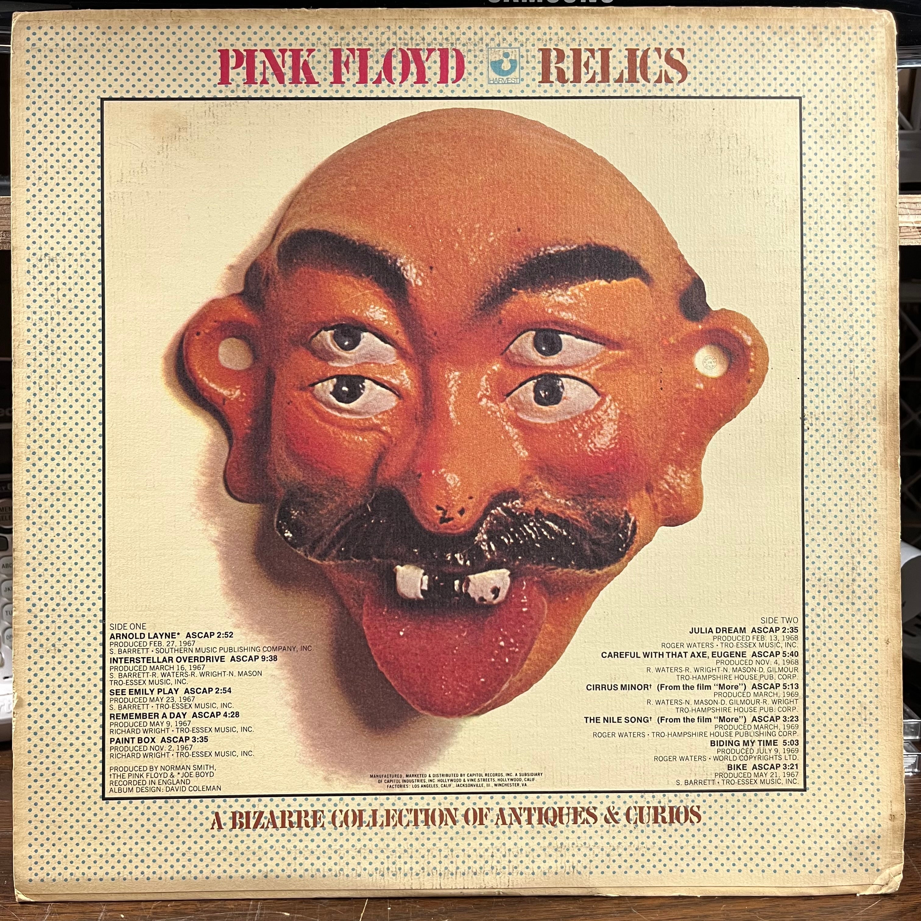 Pink Floyd - Relics - A Bizarre Collection Of Antiques & Curios (VINYL) | Excellent (EX) Very Good (VG)